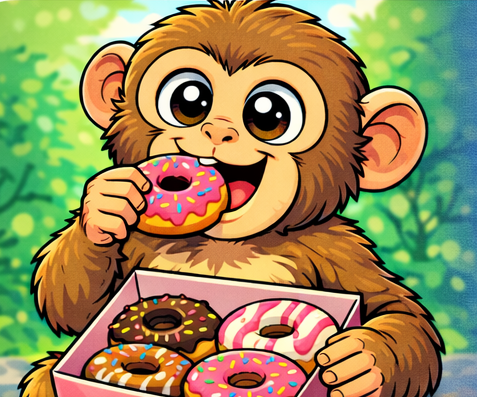 Verjaardagfeestje: Donut Monkey